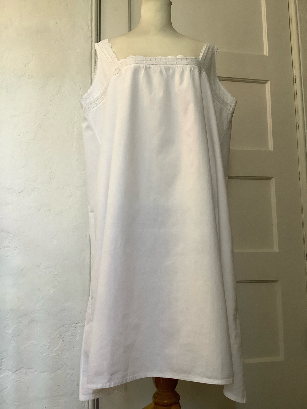 50s Vintage Babydoll Dress Nightgown Cottagecore Coquette Cotton Sz 14/16 1X